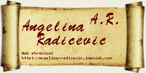 Angelina Radičević vizit kartica